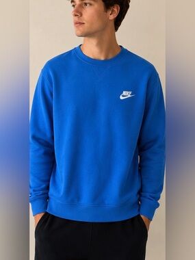 Nike Men’s Bright Blue Crewneck Sweatshirt